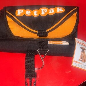 Black and Orange Dog Travel Bag